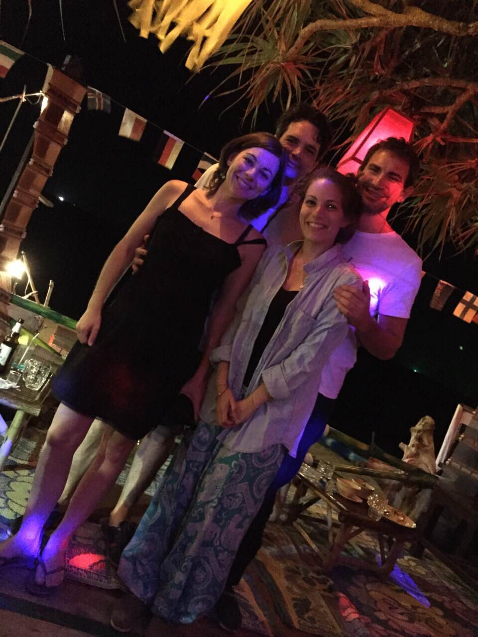 Dinner at Lanta Palace Resort and Beach Club Restaurant with our new friends Julian and Margarit!