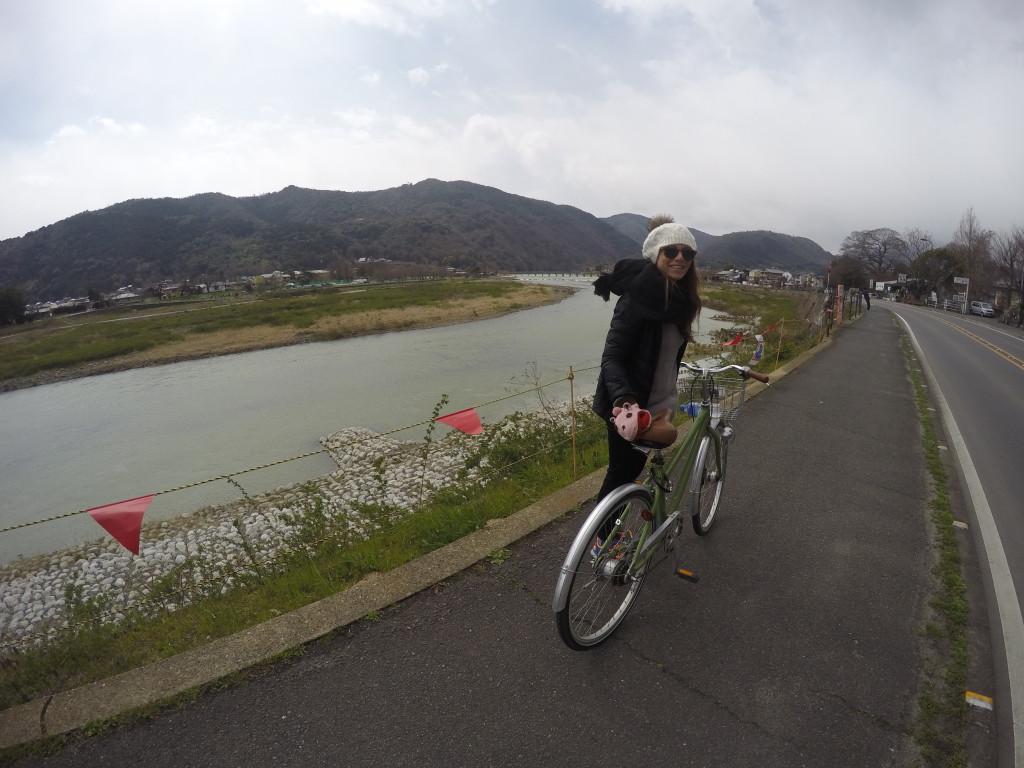 Biking in Arashiyama Kyoto