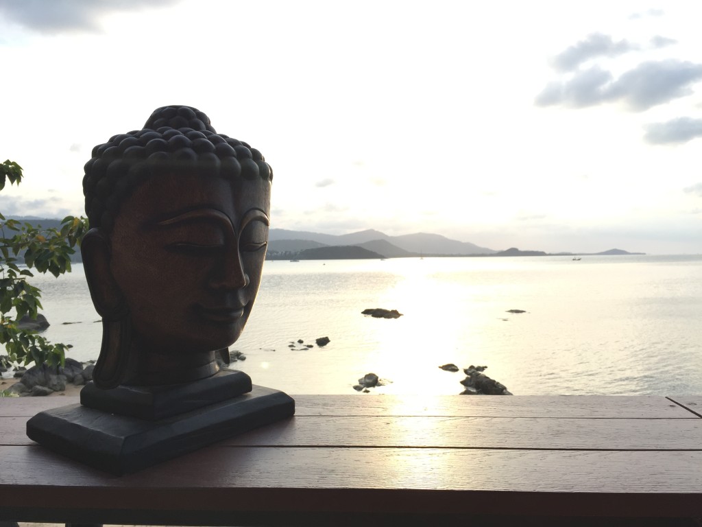 Buddha over the Ocean at Sunset Bar in Ko Samui