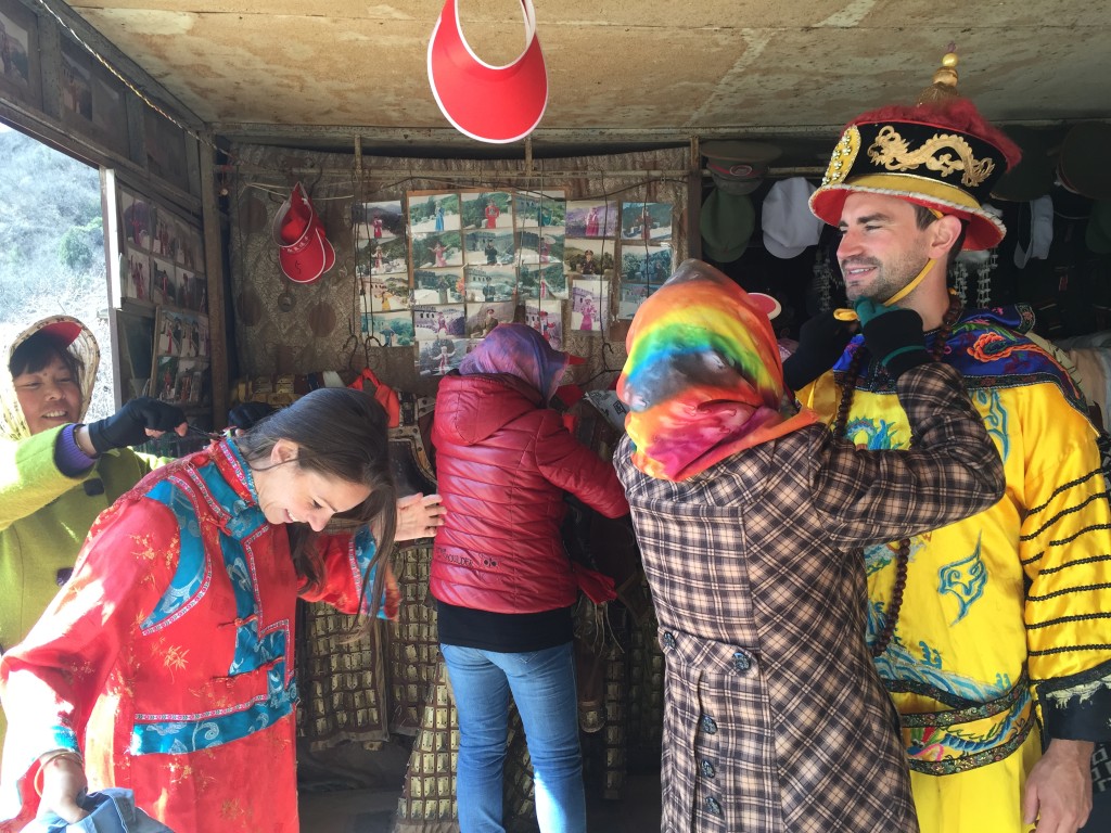 Dress up at the Huanghuacheng section of The Great Wall of China