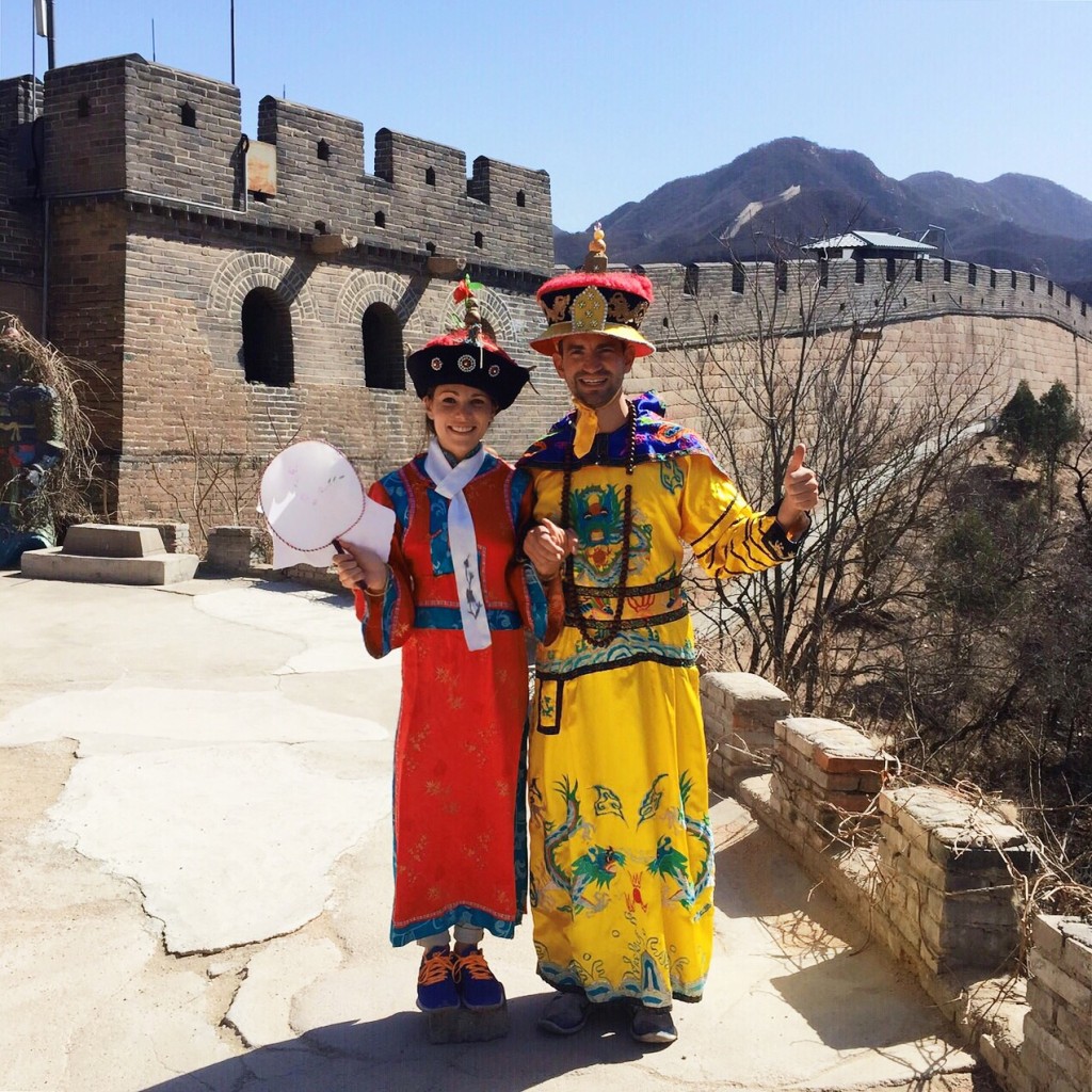 Dress up at the Huanghuacheng section of The Great Wall of China