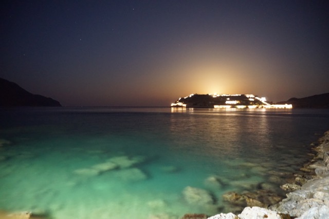 Just after sunset looking at Spinalonga 